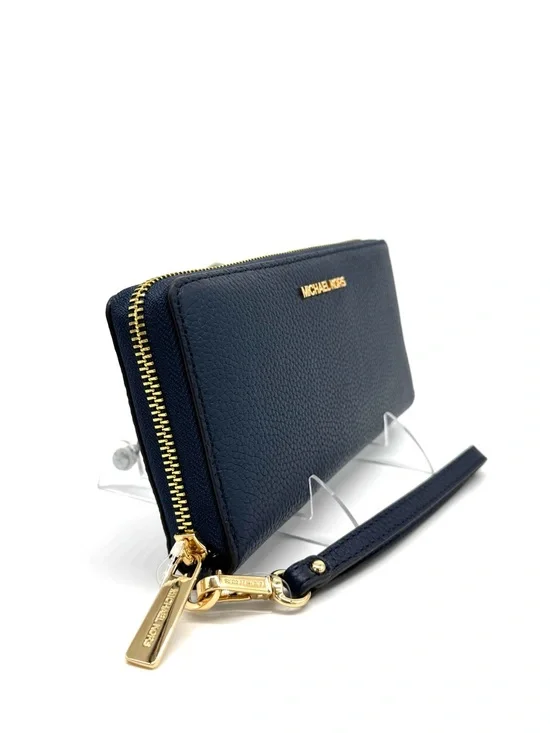 Michael Kors Large Continental Wallet Navy Blue - Picture 2 of 6